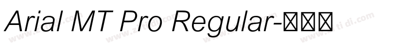 Arial MT Pro Regular字体转换
